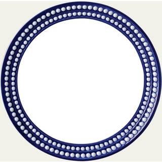 L'Objet Tableware - 'Perlee' dinner plate, blue in Blue Porcelain