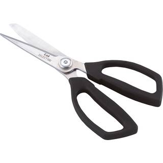 KAI Select 100 Allzweckschere / Küchenschere mit Mikrozahnung - Schwarz,Silber