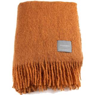 Stackelbergs Mohair Plaid 130x170 Cm Rusty - Plaider & Tæpper Uld Terracotta Melange - 4148