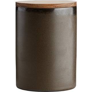 Aida Raw opbevaringskrukke med låg 15 cm Metallic brown