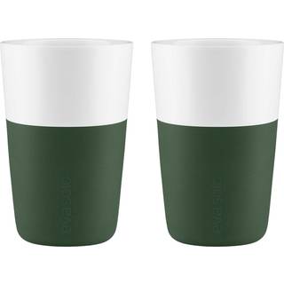 Cafe Latte-krus 2 stk, emerald green