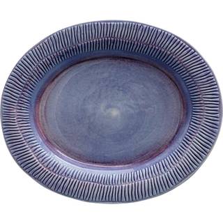Mateus Stripes Fad 35x30 Cm - Serveringsfad Keramik Viol - EPU04ST