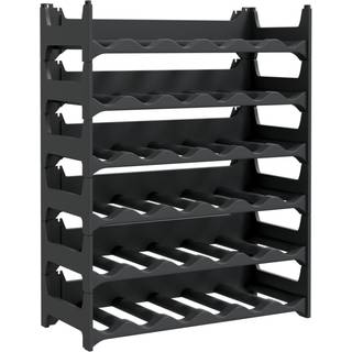 vinreol til 36 flasker stabelbar PP