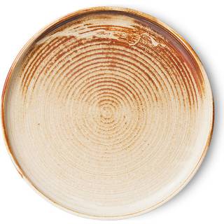 HKliving Home Chef side plate asiet Ø20 cm Rustic cream/Brown