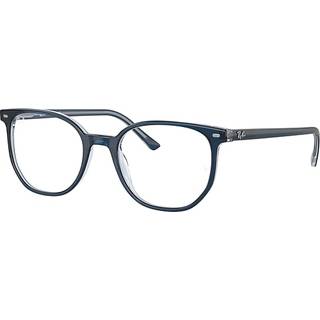 Ray - Ban Unisex RX5397 ELLIOT 8324 Optiske stel Acetat Blå Transparent Geometrisk Normal - Blå