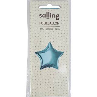 Salling folieballon stjerne Ø: 45 cm - lyseblå (På lager i butik)