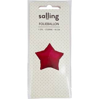 Salling folieballon stjerne Ø: 45 cm - rød (På lager i butik)