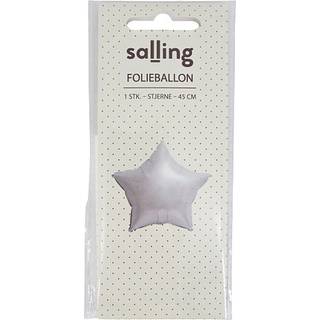 Salling folieballon stjerne Ø: 45 cm - hvid (På lager i butik)