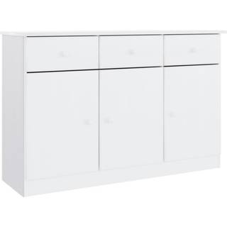 skænk ALTA 112x35x73 cm massivt fyrretræ hvid