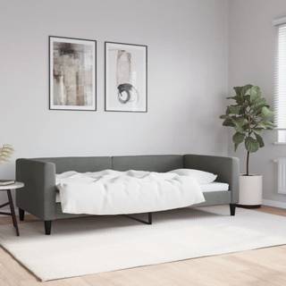 Daybed Stof Mørkegrå - uden madras / 90 x 200 cm