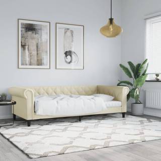 daybed 90x200 cm kunstlæder hvid