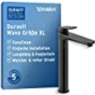 Duravit Wave XL håndvaskarmatur uden bundventil, Mat sort