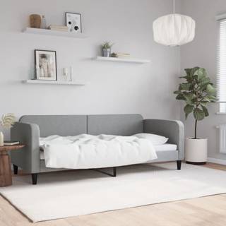 Daybed Stof Lysegrå - uden madras / 80 x 200 cm