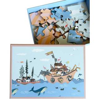Noas Ark-puslespil 42 brikker - Papir. 30 x 40 cm. - Multi - Vissevasse