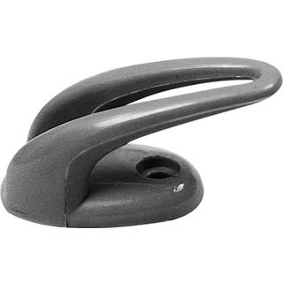 Krog 1852-Marine, nylon, afrundet, 23 x 35 mm, 1 hul, sort