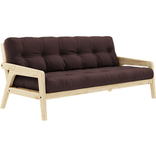 Grab Sovesofa Fra Karup Design i Massiv FSC Fyrretræ | Japandi - Klar lak - 715 Brown