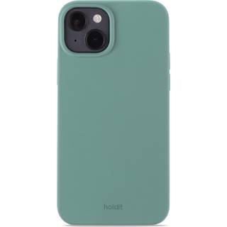 Phone Case Silicone Moss Green iPhone 15 Plus - Grøn - Add QTY