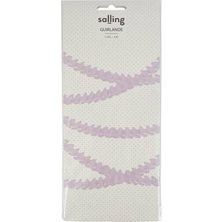 Salling guirlande i papir L:4 meter - Lyserød (På lager i butik)