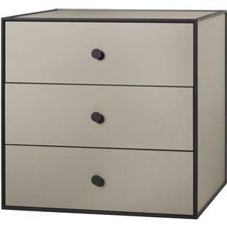 Audo Frame 49 Med 3 Skuffer 42X49X49 Sand