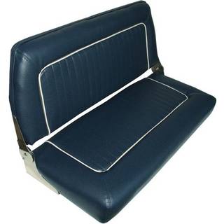 Foldbar bådsofa ESM Standard, 92 x 49 x 56 cm, marineblå med lysegrå detaljer
