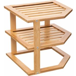 Minireol i bambus - Natur - 25cm x 25cm x 22,1cm - Adeline