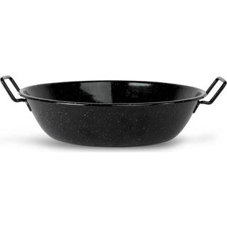 Sagaform Doris emaljeret wokpande medium Ø31,5 cm Sort
