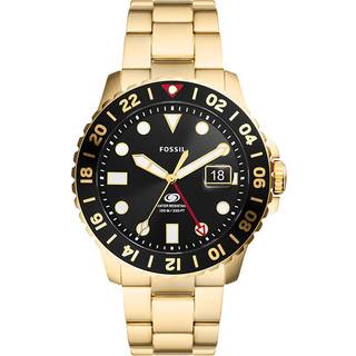 Fossil Blue GMT FS5990 - Herre - 46 mm - Analog - Quartz - Mineralglas