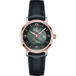 Certina DS Caimano Automatik dameur med sort perlemor