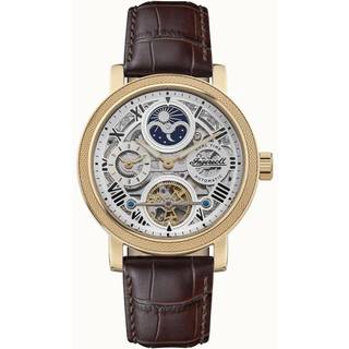 Ingersoll The Row 1892 Automatic Men's Watch Silver Dial Brown Leather Strap I12402