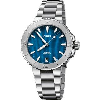 ORIS Aquis Date Ladies 01-733-7770-4155-07-8-18-05P - Dame - 36 mm - Analog - Automatisk - Safirglas