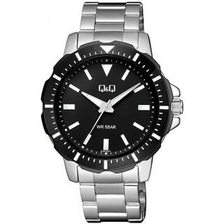 Q&Q Q43B-002PY Classic Sort/Stål Ø43 mm