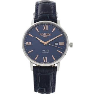 Roamer 958844 41 43 05 Valais Blue Leather Strap Watch - W60161