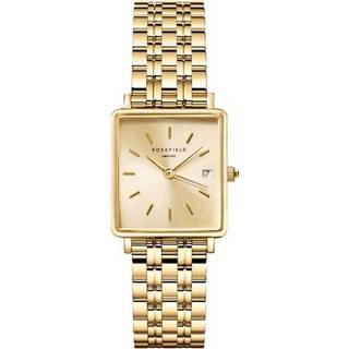 Rosefield QCGSG-Q048 Damenuhr Boxy XS Champagne
