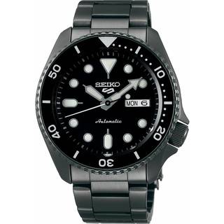 Seiko SRPD65K1 5 Sports Sort/Stål Ø43 mm