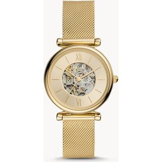 Fossil ME3250 Carlie Guldfarvet/Guldtonet stål Ø35 mm