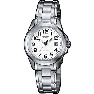 Unisex ur Casio LTP-1259PD-7BEG Hvid Sølvfarvet
