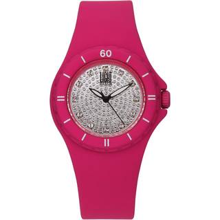 Damernes Light Time Ur med Silicon Strass - 36 mm