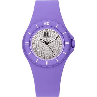 Dame Light Time Silikone Strass Ur (Ø 36 mm)