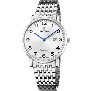 Festina - Herre ur SWISS MADE SLIM i stål med lænke Ø39