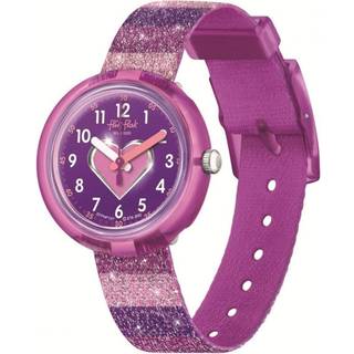 Flik Flak Childrens Stripy Glitter Colour My Life Watch FPNP127