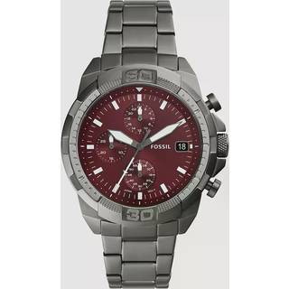 Fossil FS6017 Bronson Smoke IP Chrono Bracelet Watch - W10328