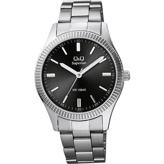 Mænds Q&Q S294J212Y Sort Ur - Stilfuldt Unisex Ur (Ø 40 mm)