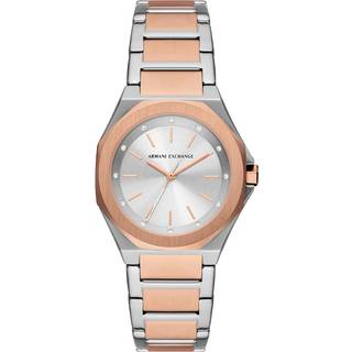 Armani Exchange Andrea Quartz Silver Dial Steel Strap Women's Watch AX4607