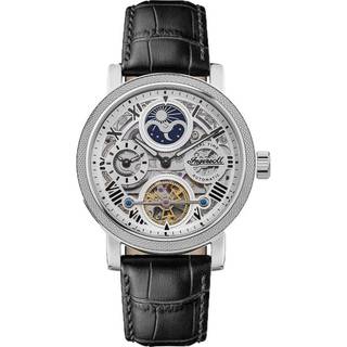 Ingersoll The Row 1892 Automatic Men's Watch Silver Dial Black Leather Strap I12401