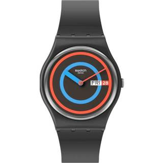 Swatch The January Collection 'Circling Black' Quartz Unisex Watch SO28B706
