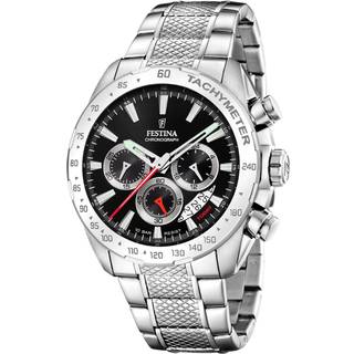 Festina F20668-4 Timeless Sort/Stål Ø44.5 mm