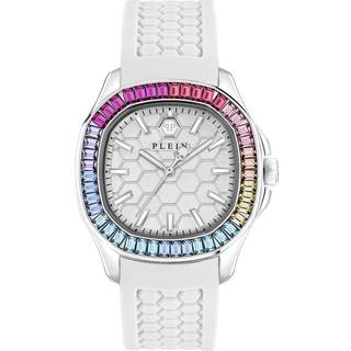Philipp Plein PWTAA0223 Damen-Armbanduhr Lady Weiß/Regenbogen