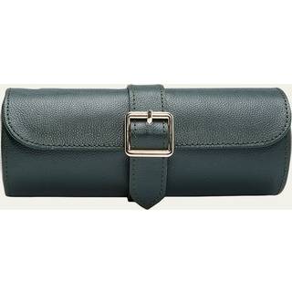 Wolf British Racing Green Watch Roll 3 ure Grøn Imiteret Læder 792941 - Unisex - Faux Leather