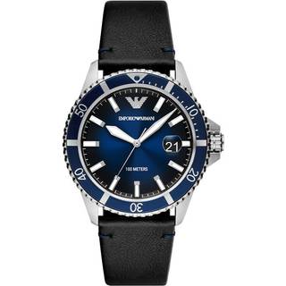 Emporio Armani AR11516 World Explorer Blå/Læder Ø42 mm