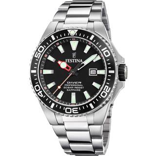 Festina F20663-3 Diver Sort/Stål Ø46 mm